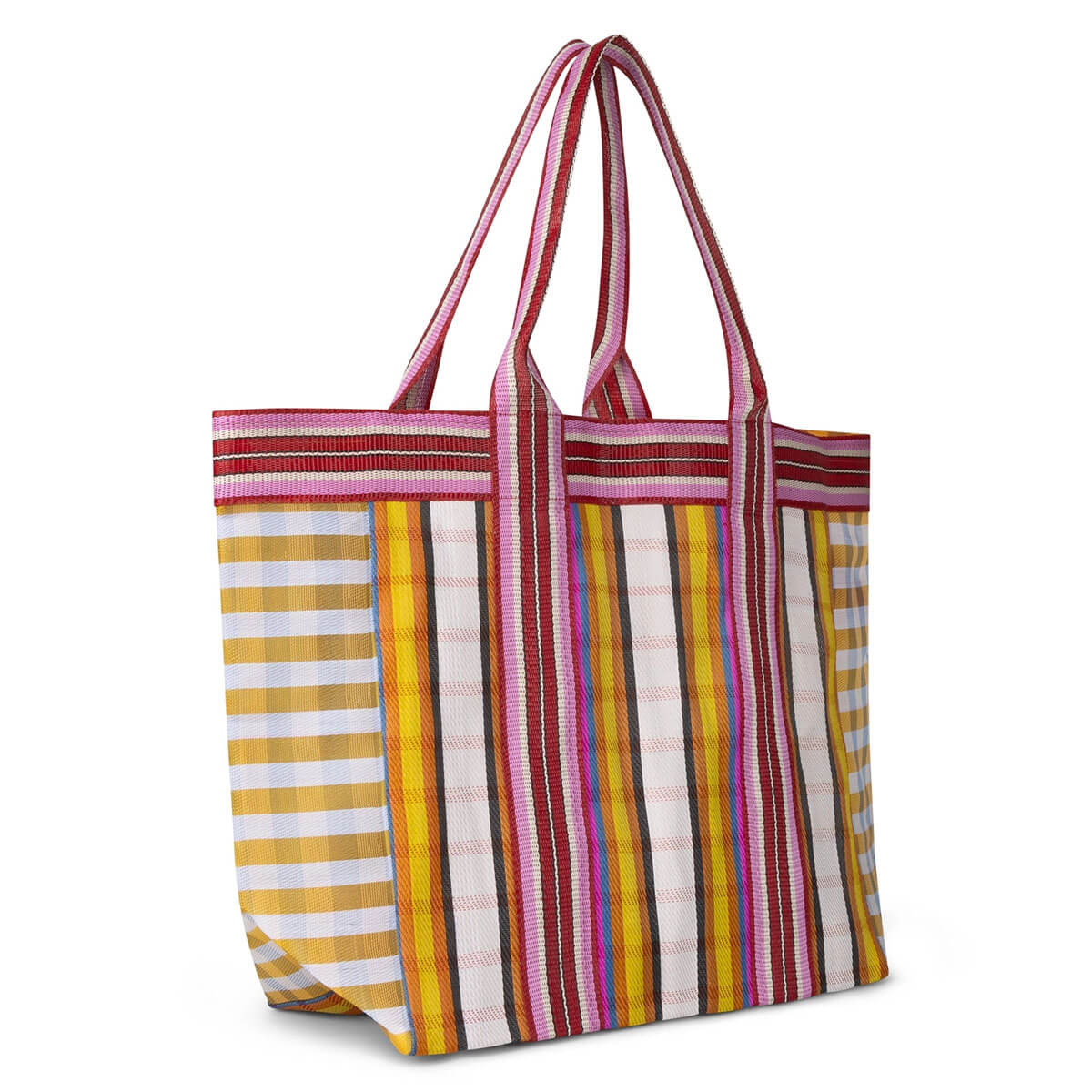 Eco Woven Shopper in Indian Yellow / Magenta by British Colour Standard