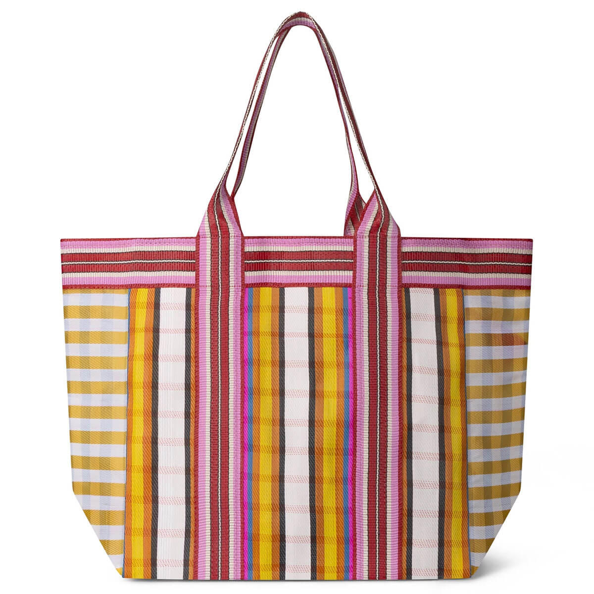 Eco Woven Shopper in Indian Yellow / Magenta by British Colour Standard