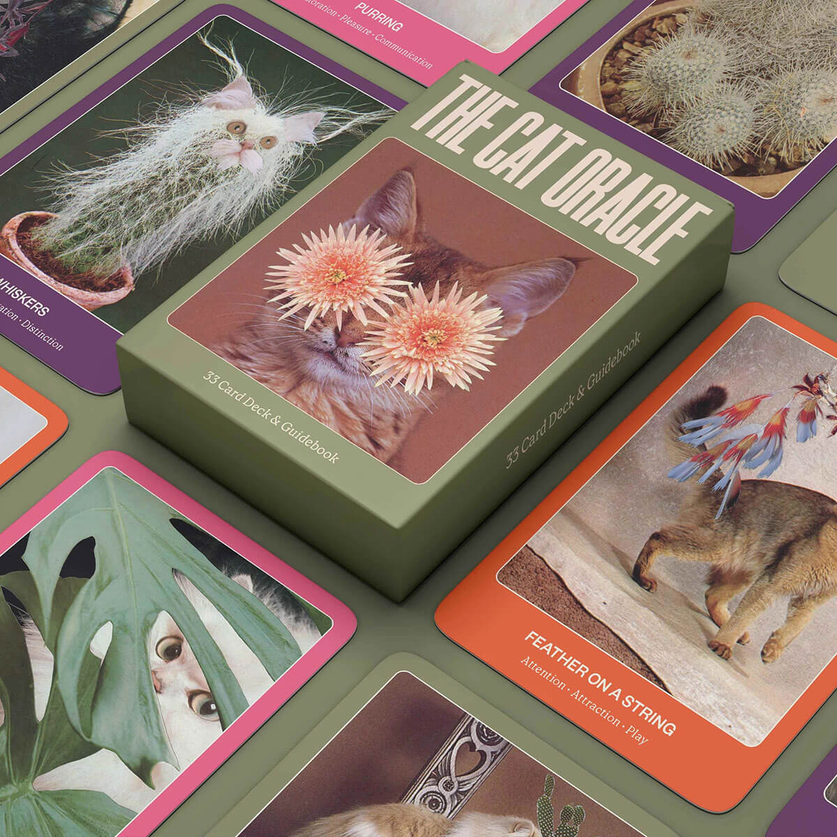 The Cat Oracle: 33 Card Deck & Guidebook by Broccoli Publishing