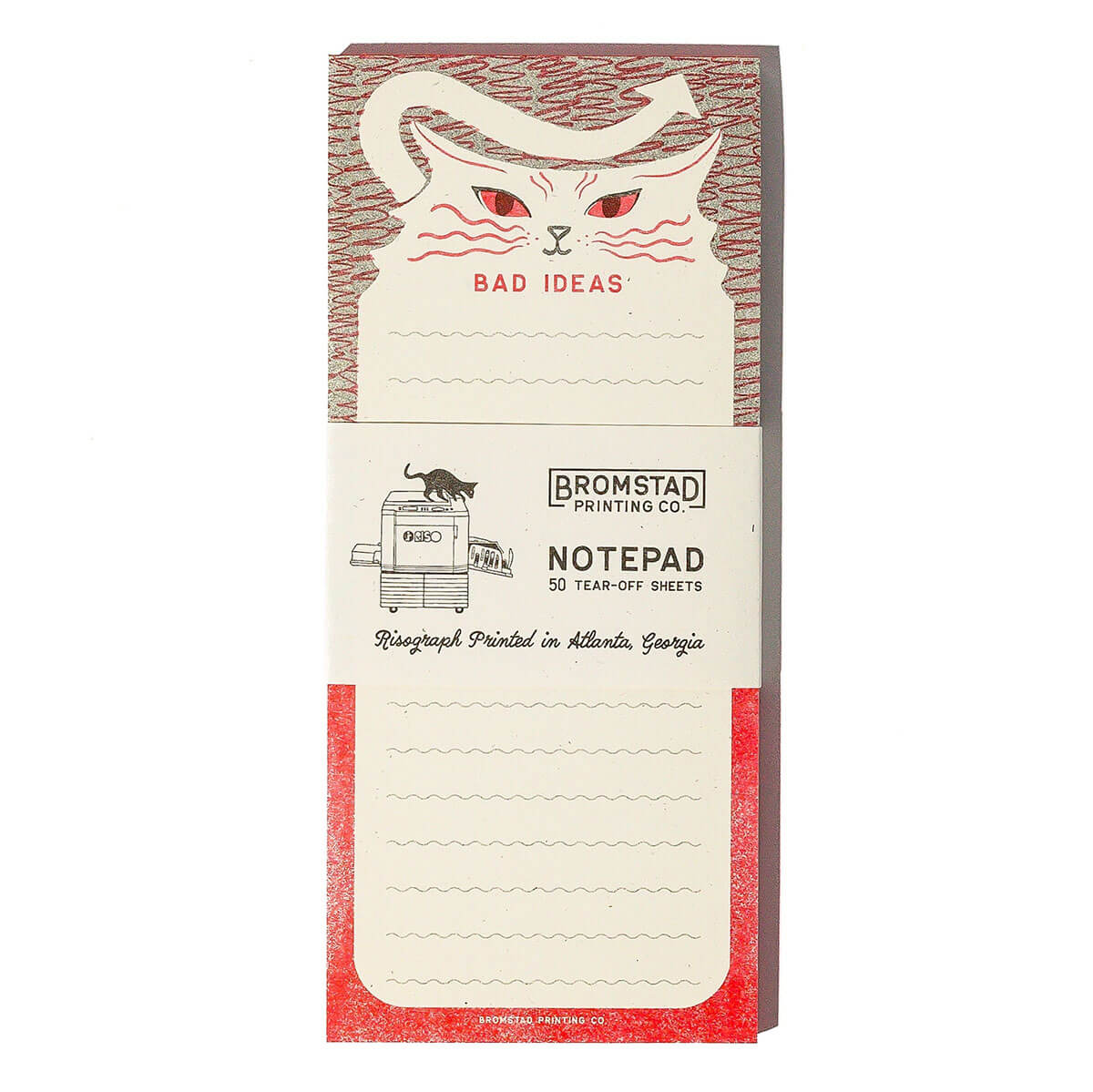 Bad Ideas Risograph Notepad by Bromstad Printing Co.