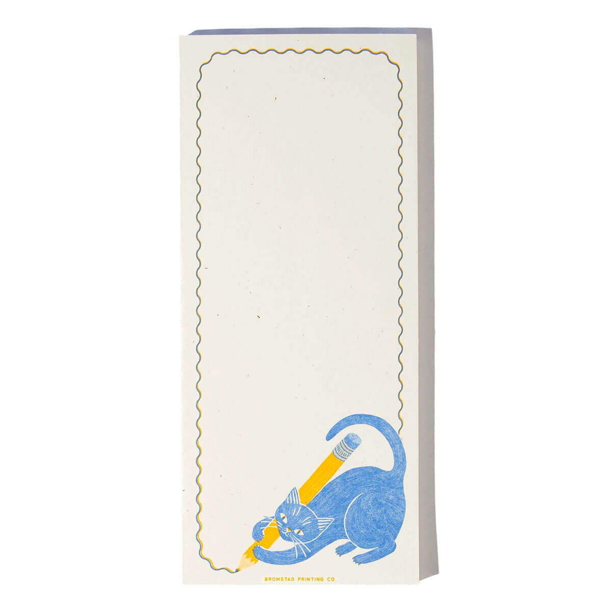Pencil Cat Risograph Notepad by Bromstad Printing Co.