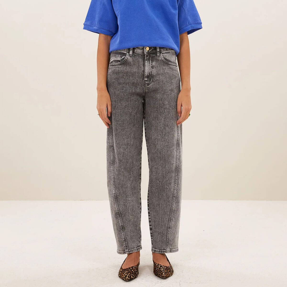 Begum Jeans in Grey Denim by By-Bar