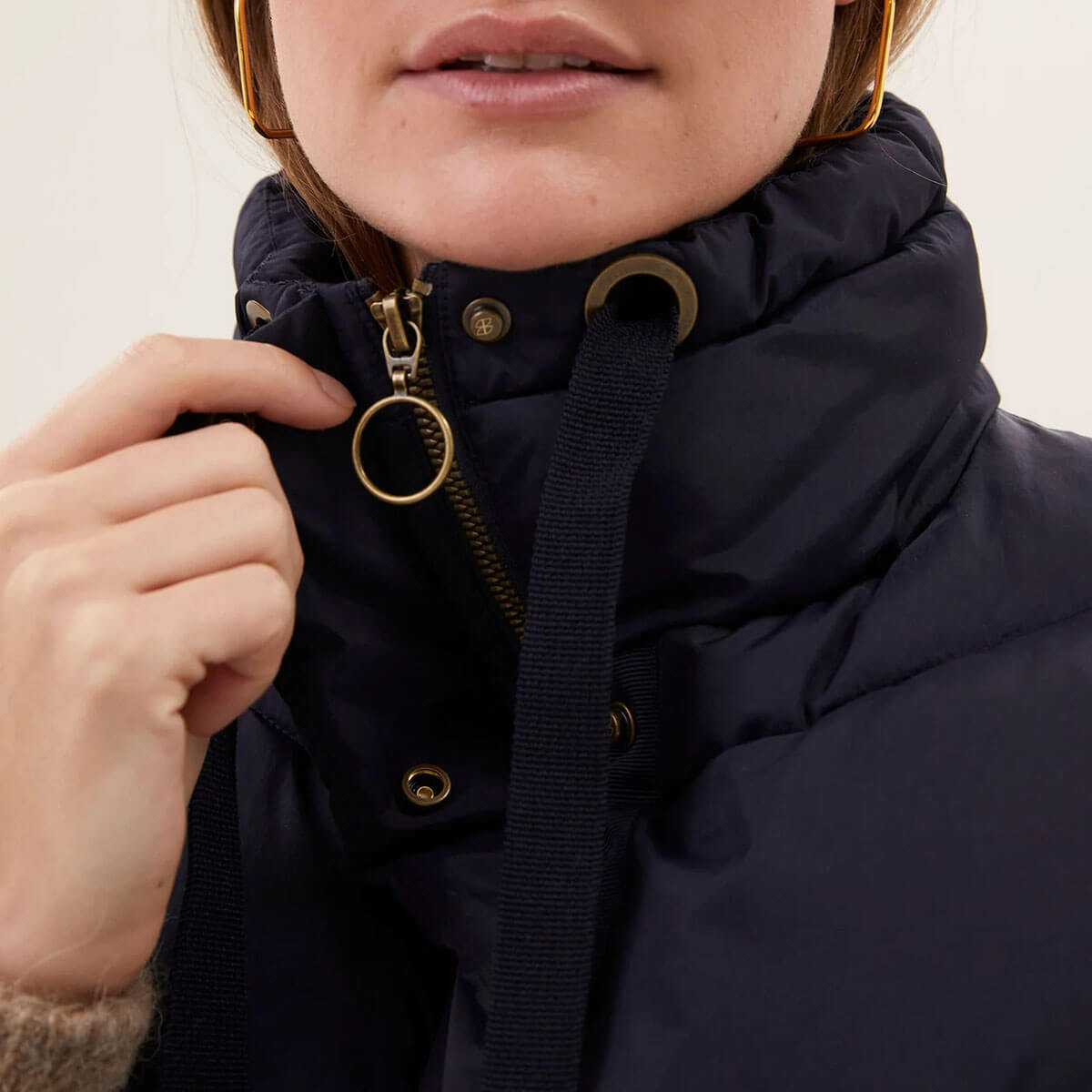 Franky Sleeveless Jacket in Midnight by By-Bar