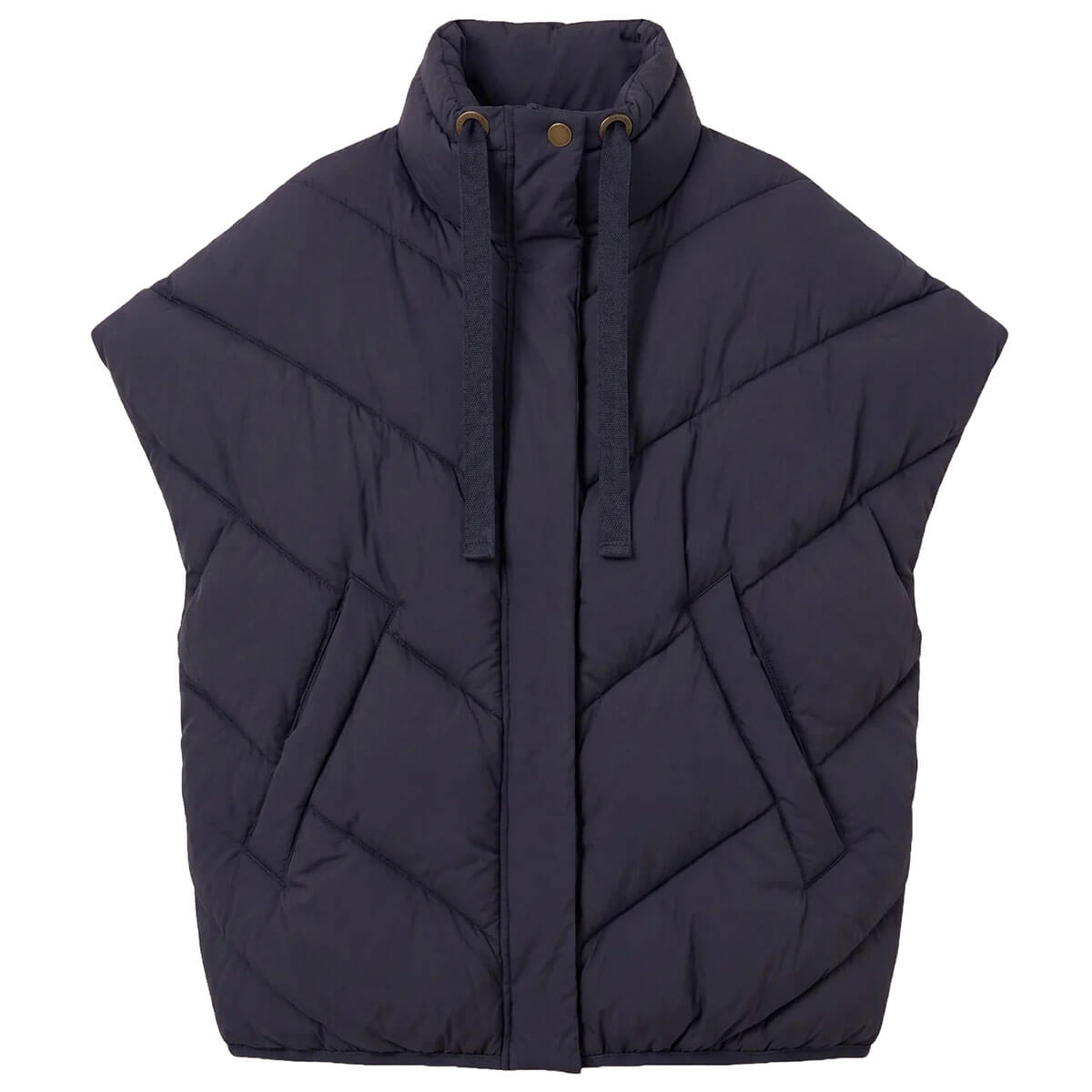 Franky Sleeveless Jacket in Midnight by By-Bar