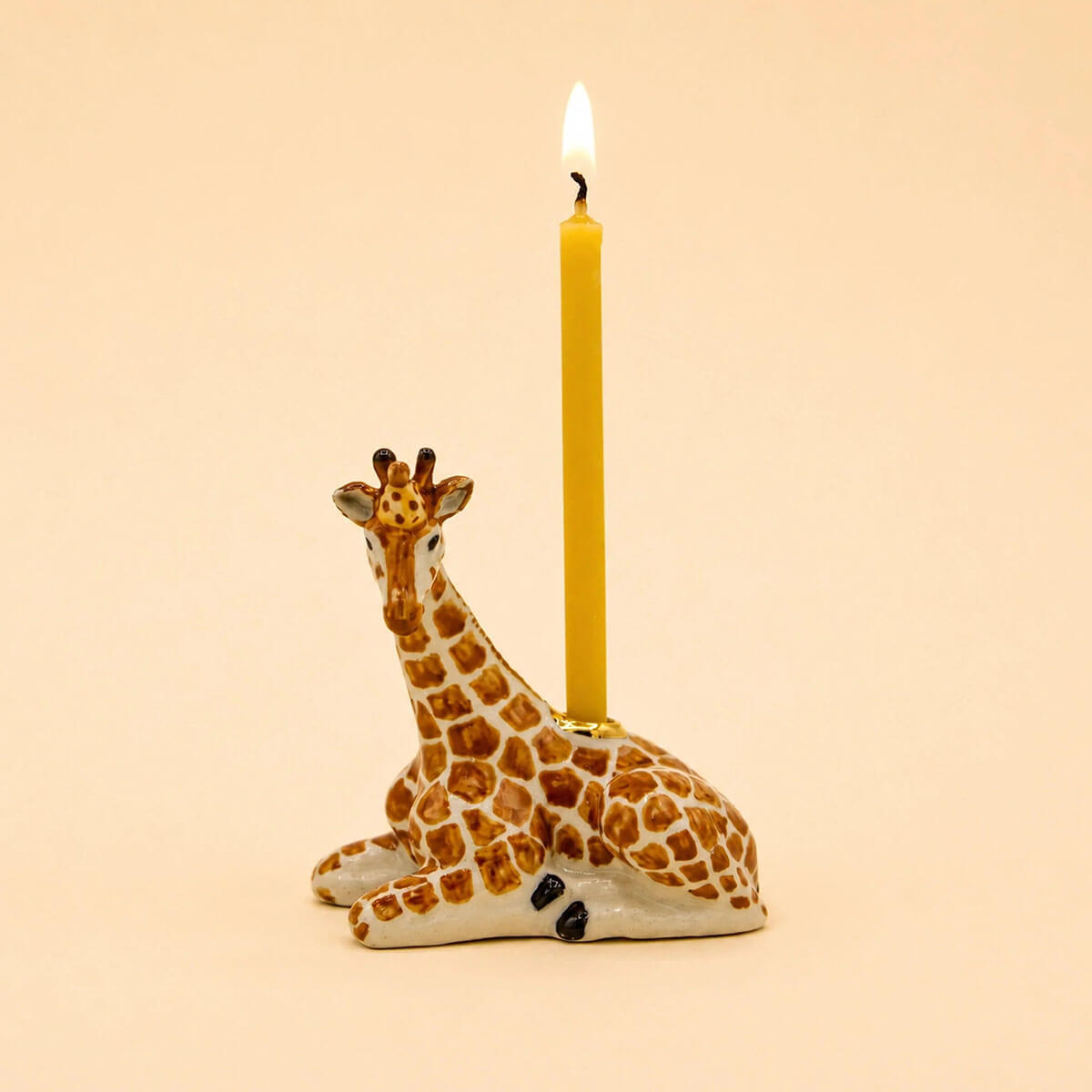 Giraffe Ceramic Cake Topper by Camp Hollow