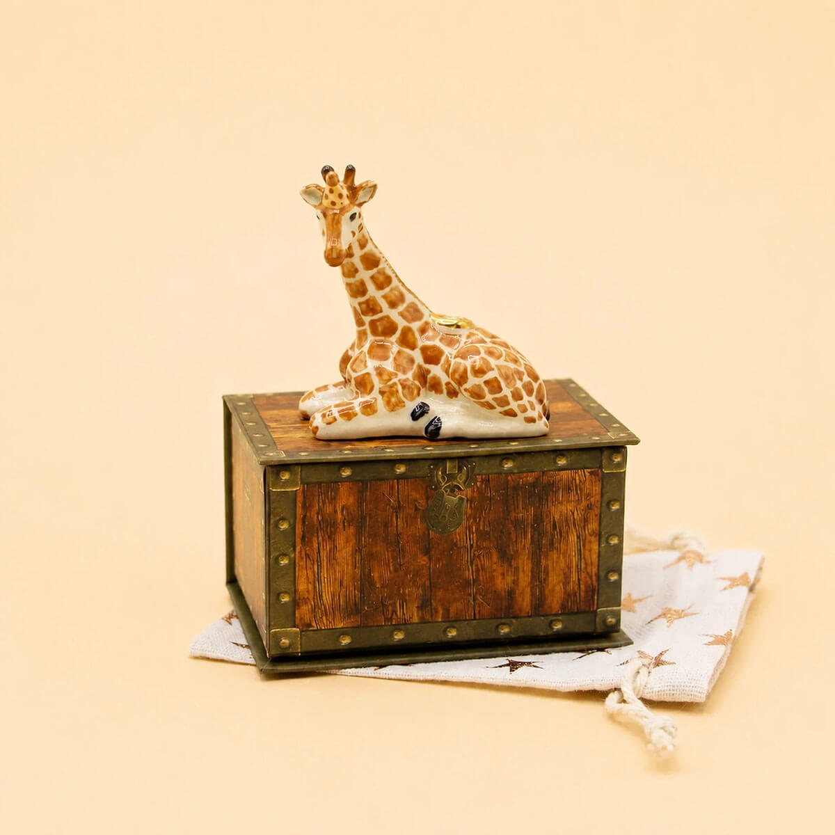 Giraffe Ceramic Cake Topper by Camp Hollow
