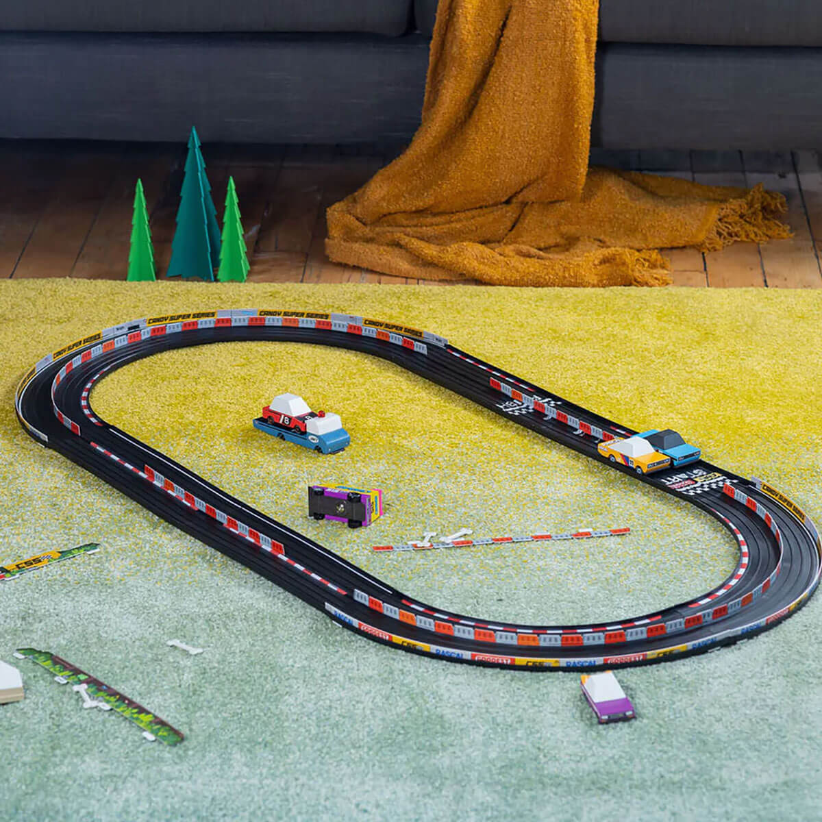 Roadworks Oval Speedway Playset By Candylab Toys