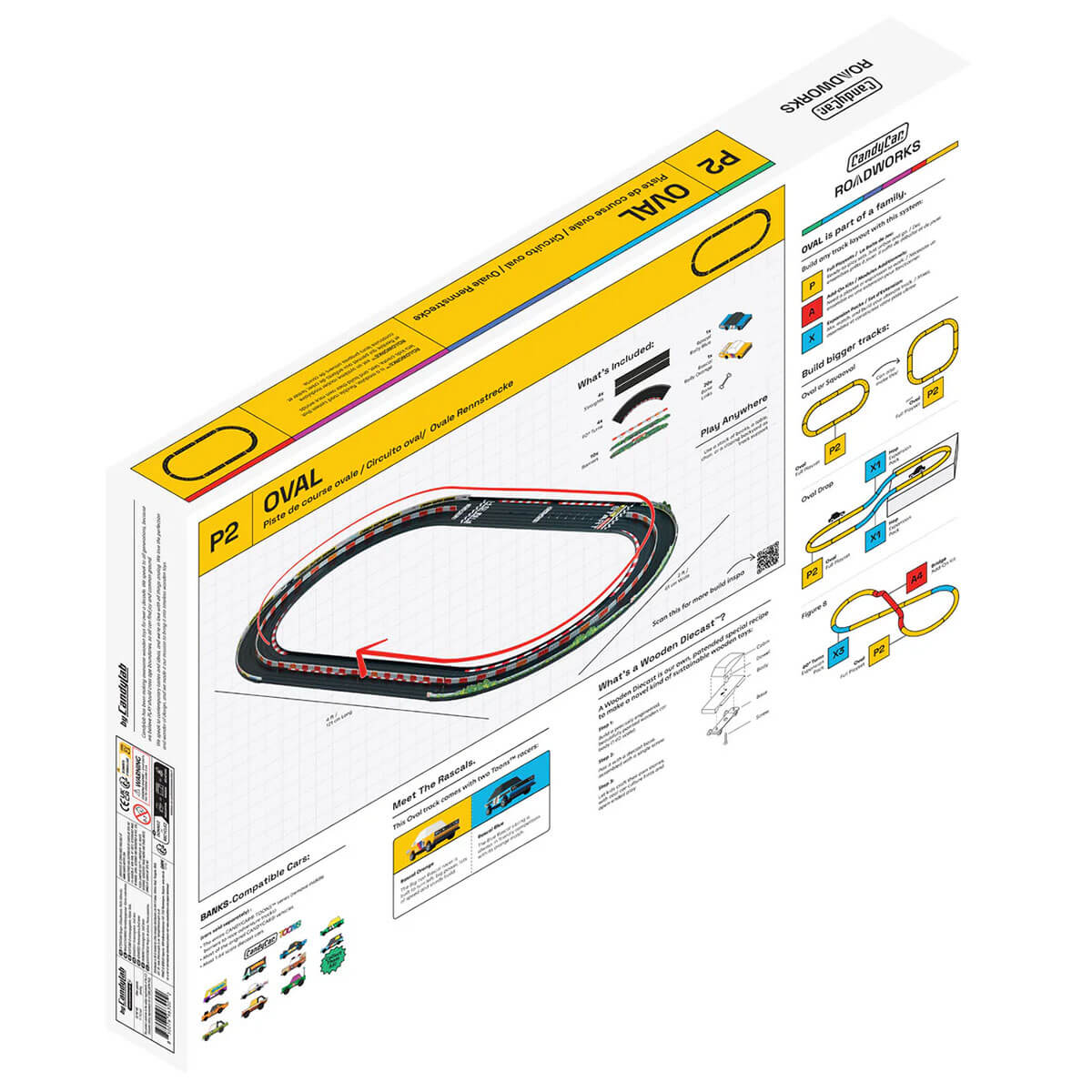 Roadworks Oval Speedway Playset By Candylab Toys