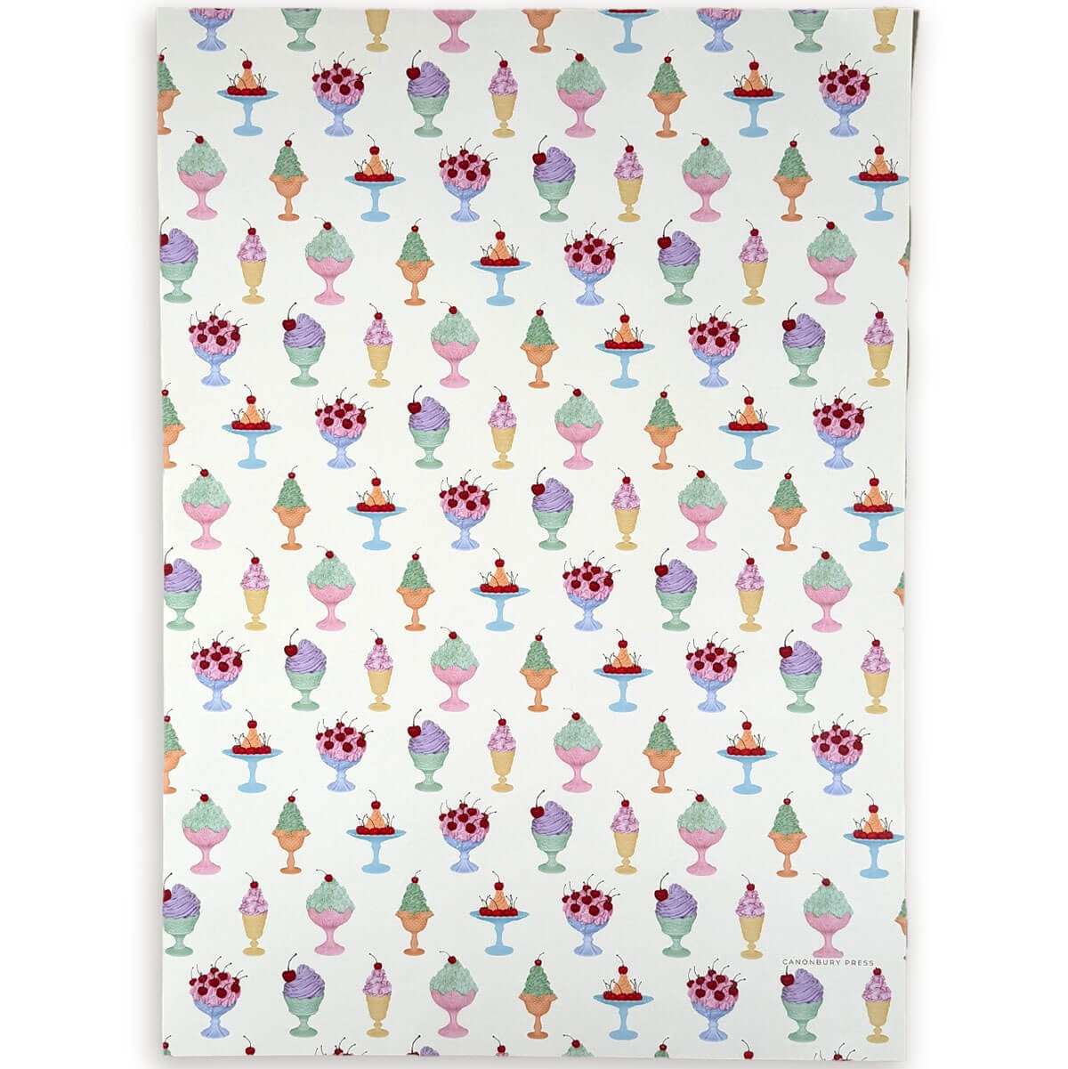 Chantilly Creams Gift Wrap Sheet by Canonbury Press