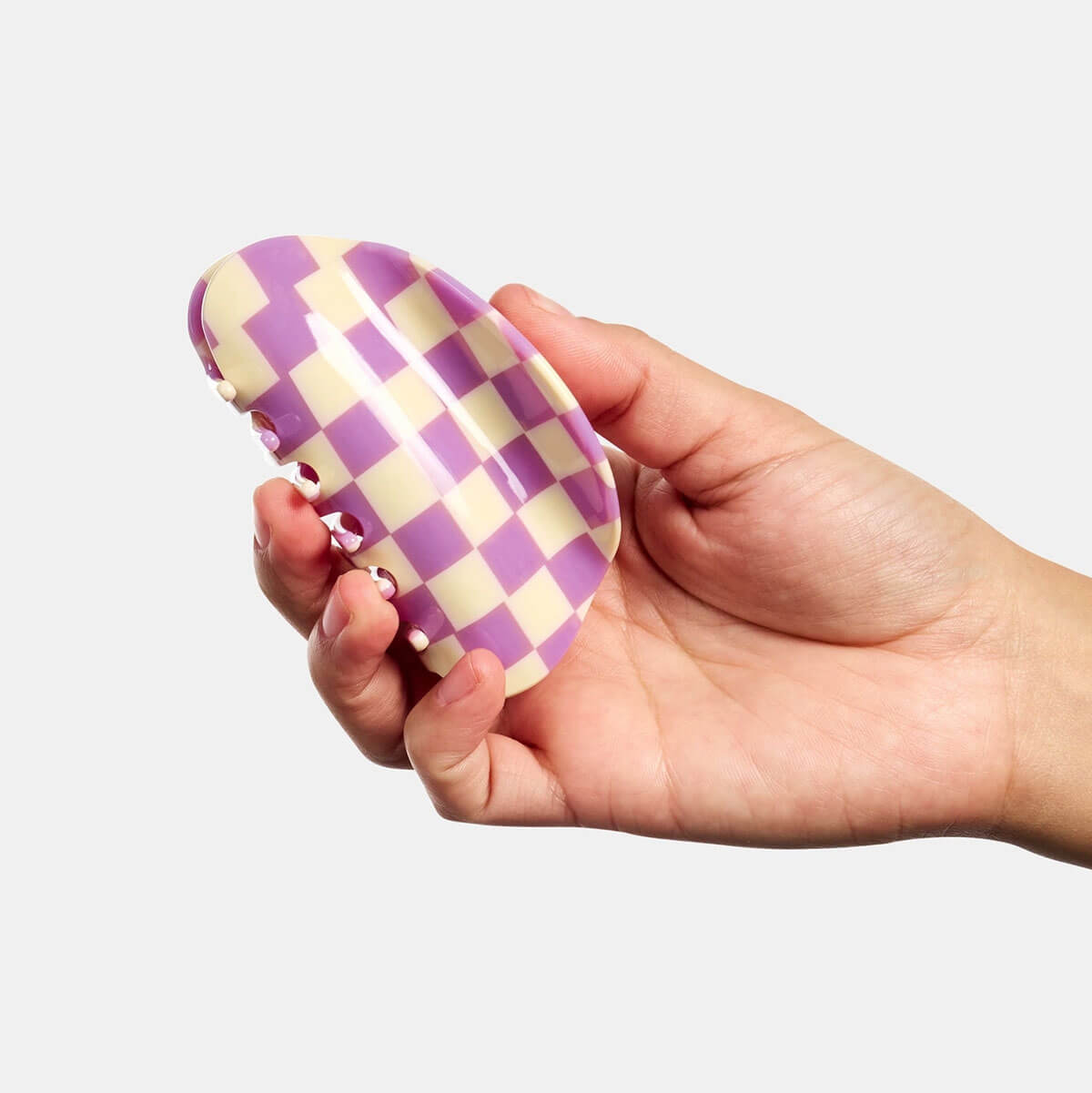 Checker Hair Claw in Lavender by Chunks