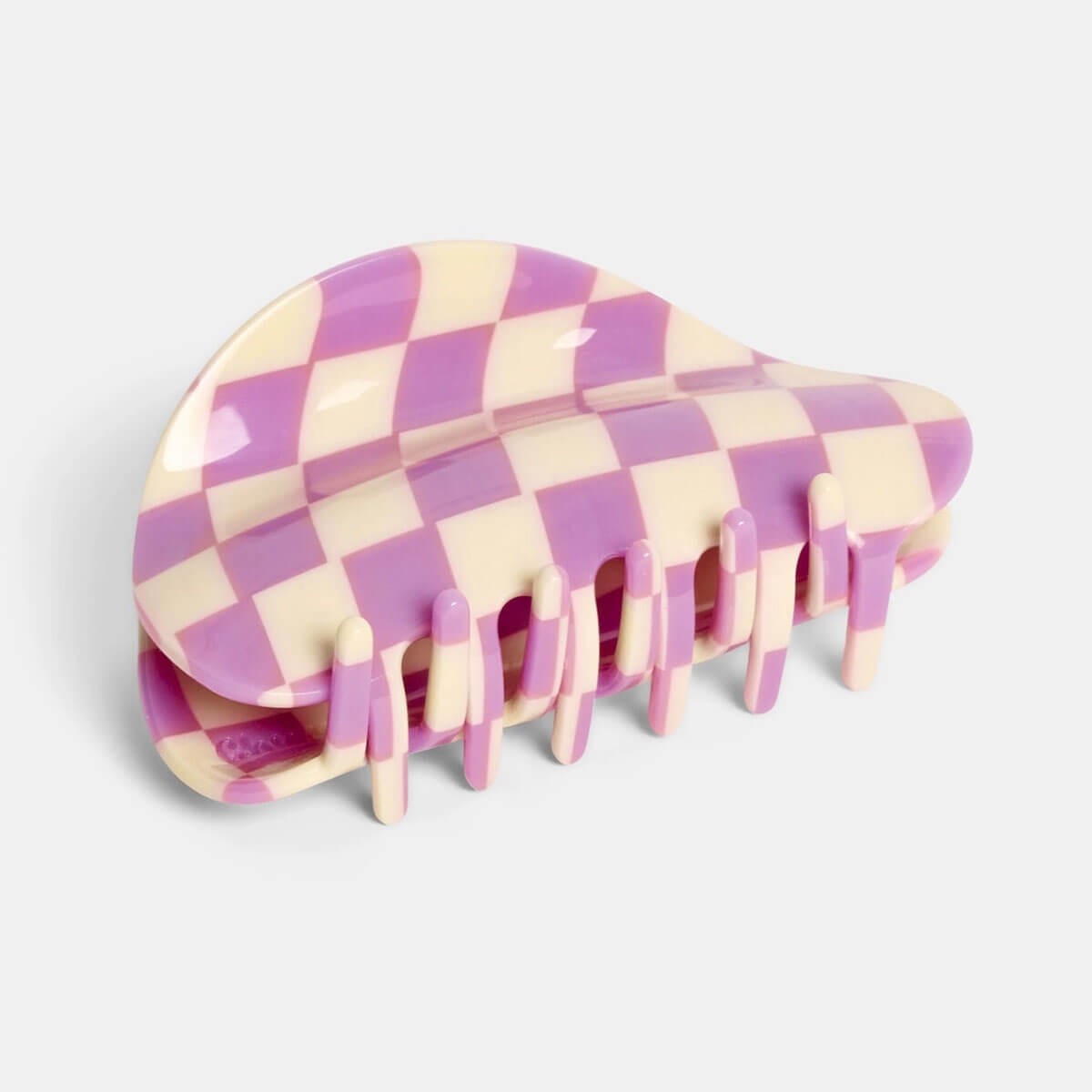 Checker Hair Claw in Lavender by Chunks