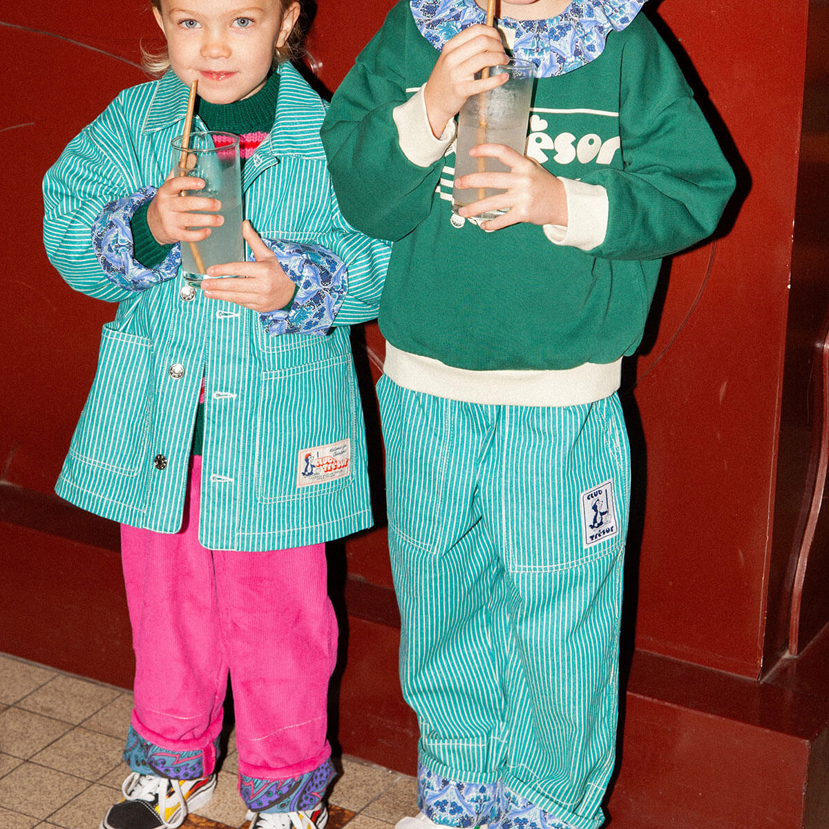 Growing Pants in Candy Corduroy by Club Trésor