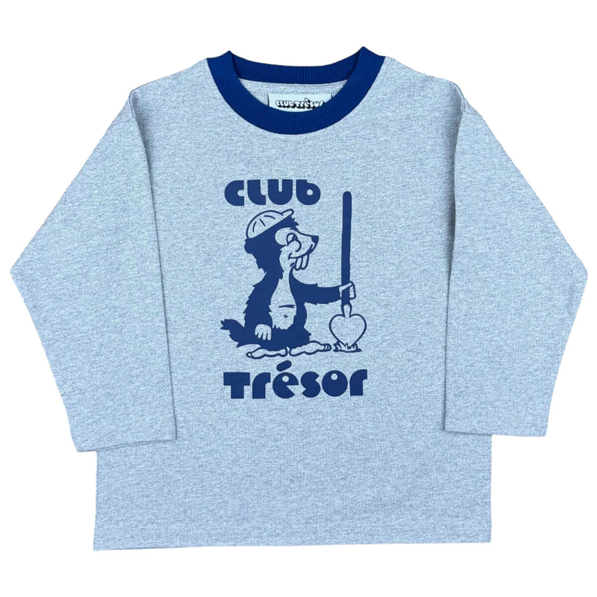 Long Sleeve T-Shirt in Bobby Grey Heather by Club Trésor