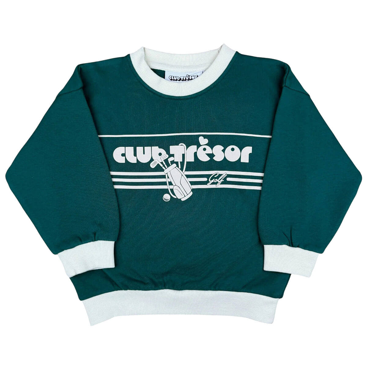 Sweatshirt in Golf Green by Club Trésor