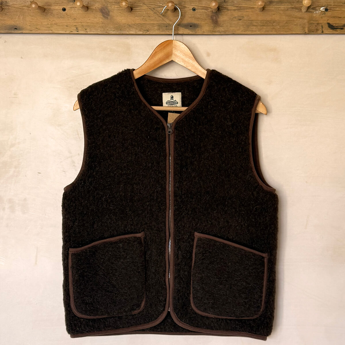 Peptico Vest in Dark Brown by Coldbreaker