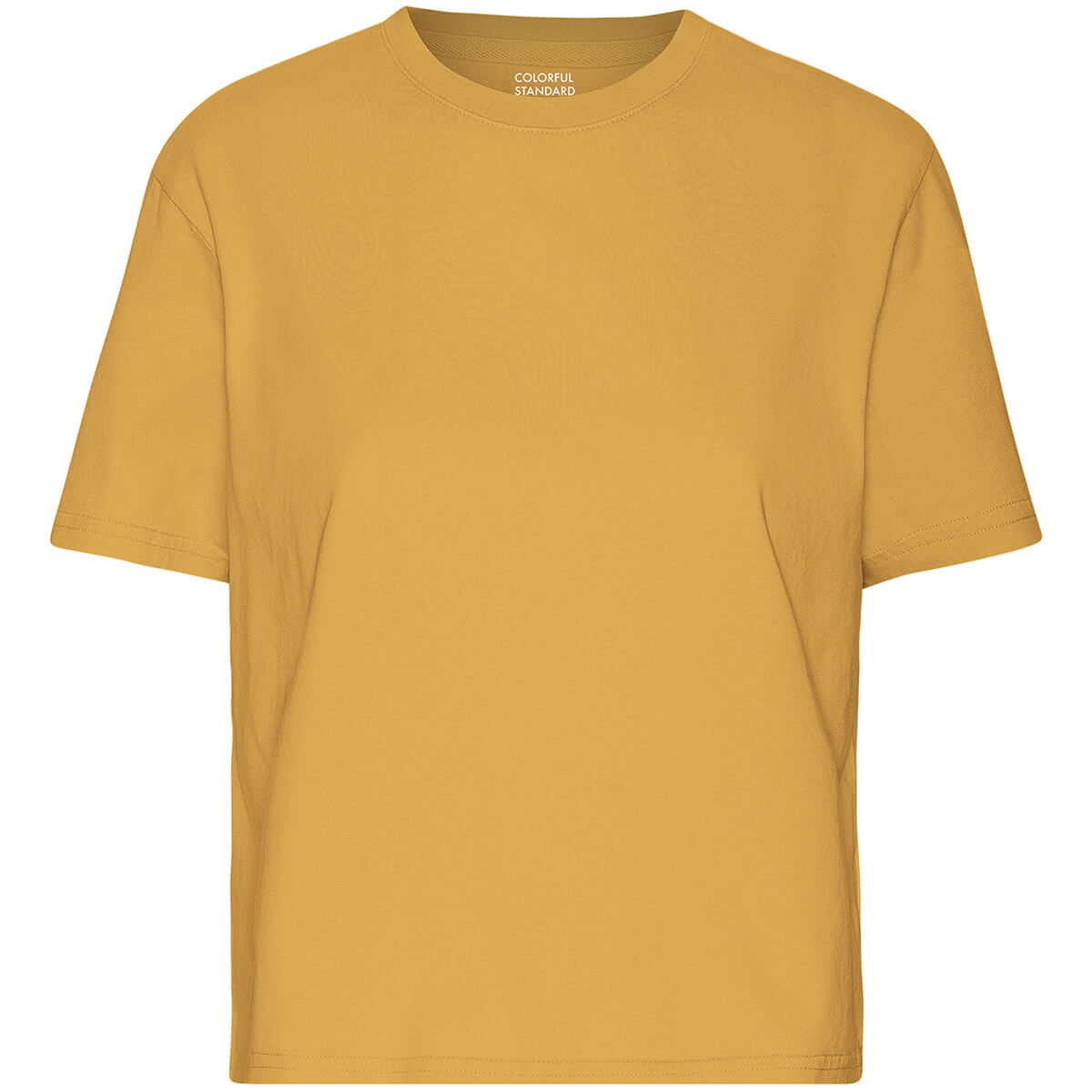 Boxy Crop Tee in Burned Yellow by Colorful Standard
