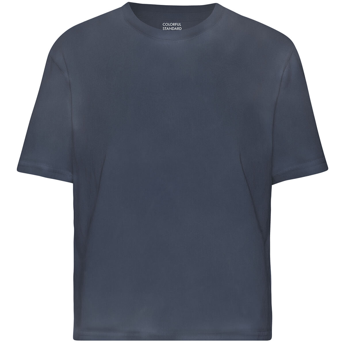 Boxy Crop Tee in Neptune Blue by Colorful Standard