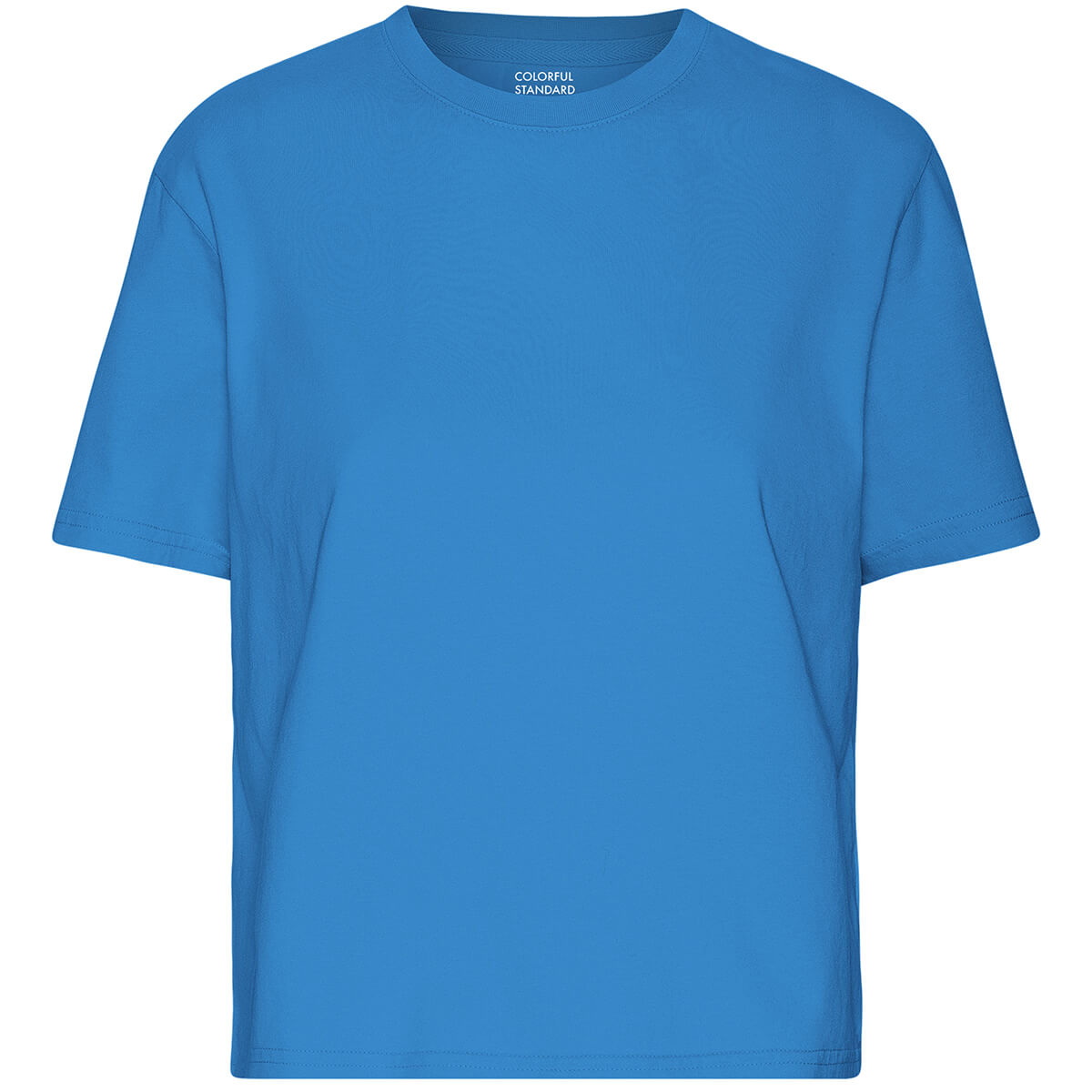 Boxy Crop Tee in Pacific Blue by Colorful Standard
