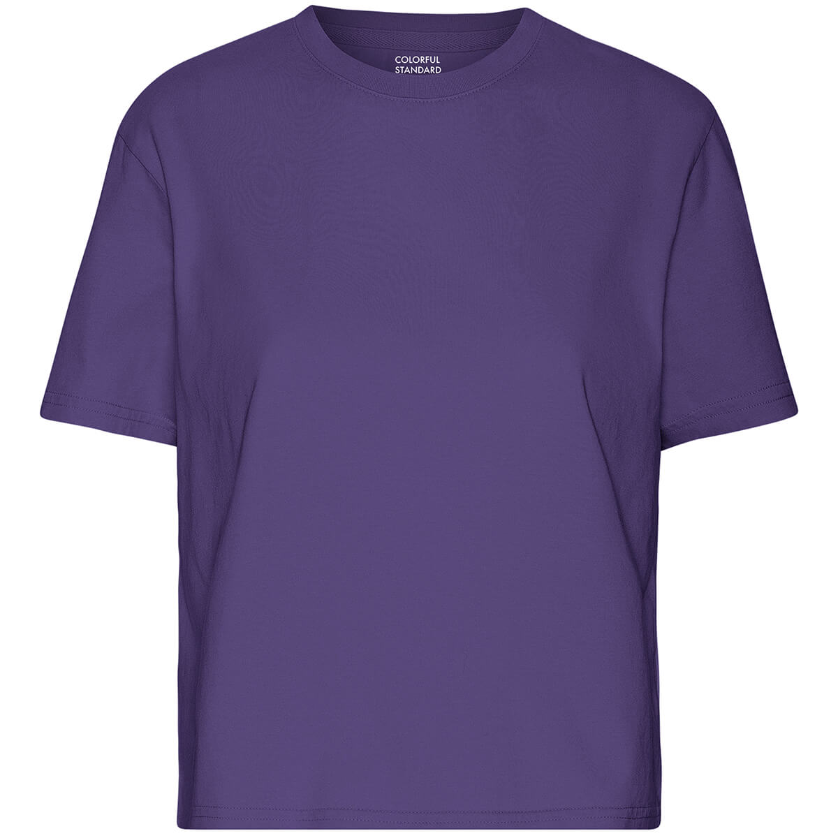 Boxy Crop Tee in Ultra Violet by Colorful Standard