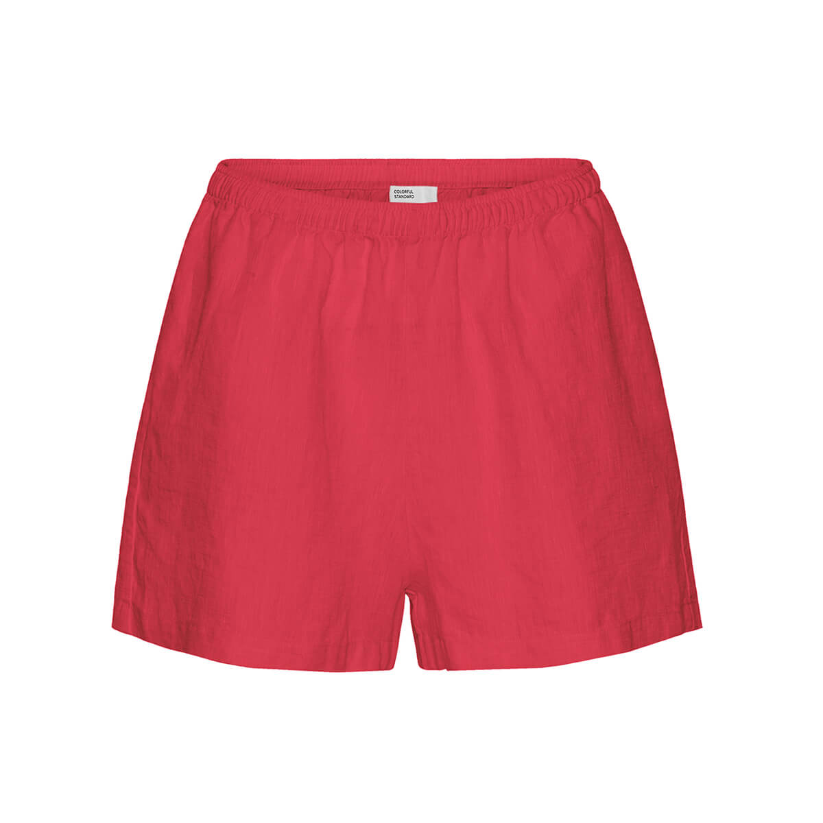 Linen Shorts in Red Tangerine by Colorful Standard
