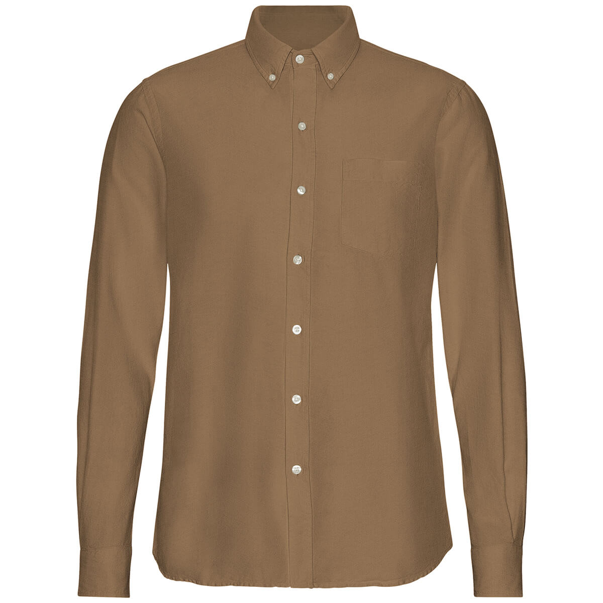 Men's Organic Button Down Shirt in Sahara Camel by Colorful Standard