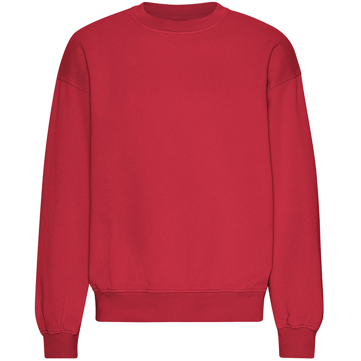 Men's Oversized Crew in Scarlet Red by Colorful Standard