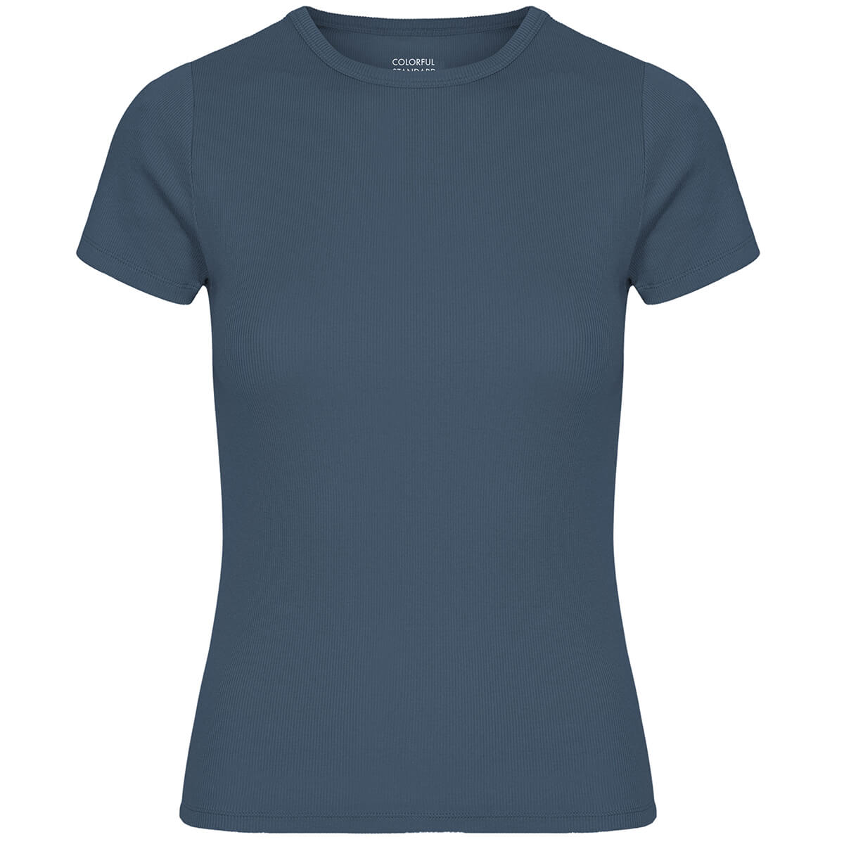 Rib Short Sleeve Tee in Petrol Blue by Colorful Standard
