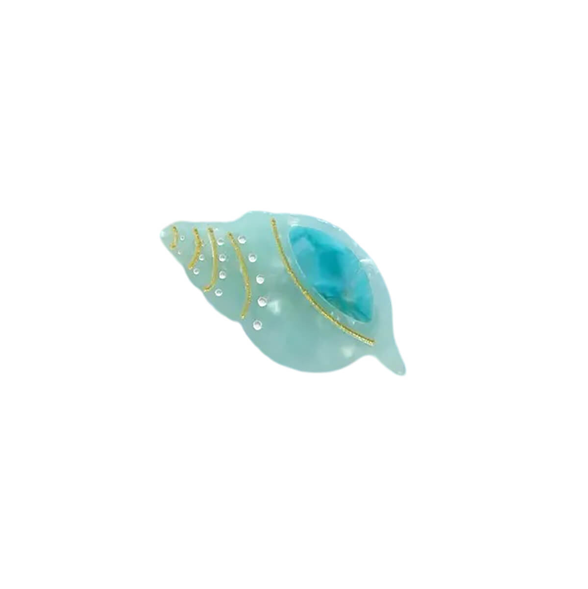 Conch Hair Clip in Turquoise by Hello Sakura
