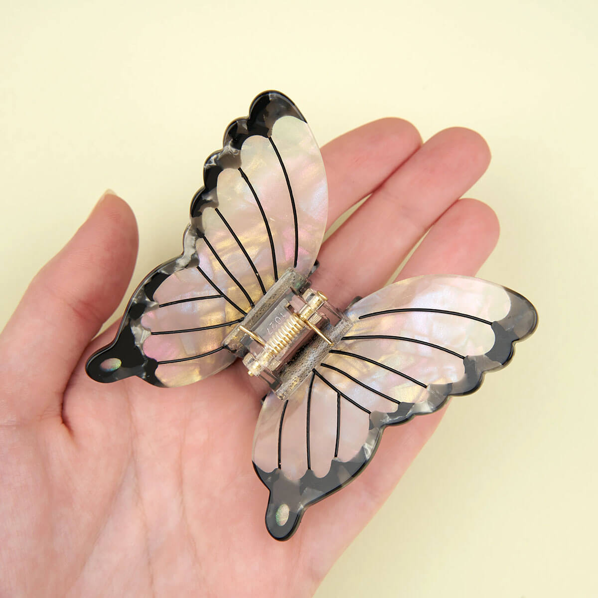 White Butterfly Hair Claw by Coucou Suzette