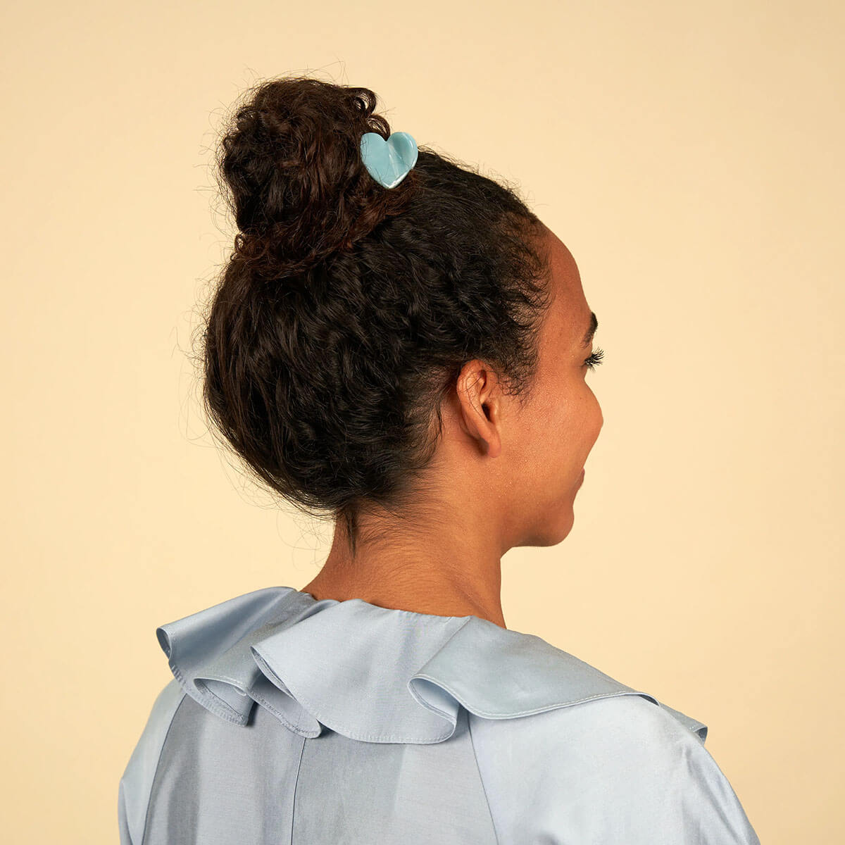 Blue Heart Mini Hair Claw by Coucou Suzette