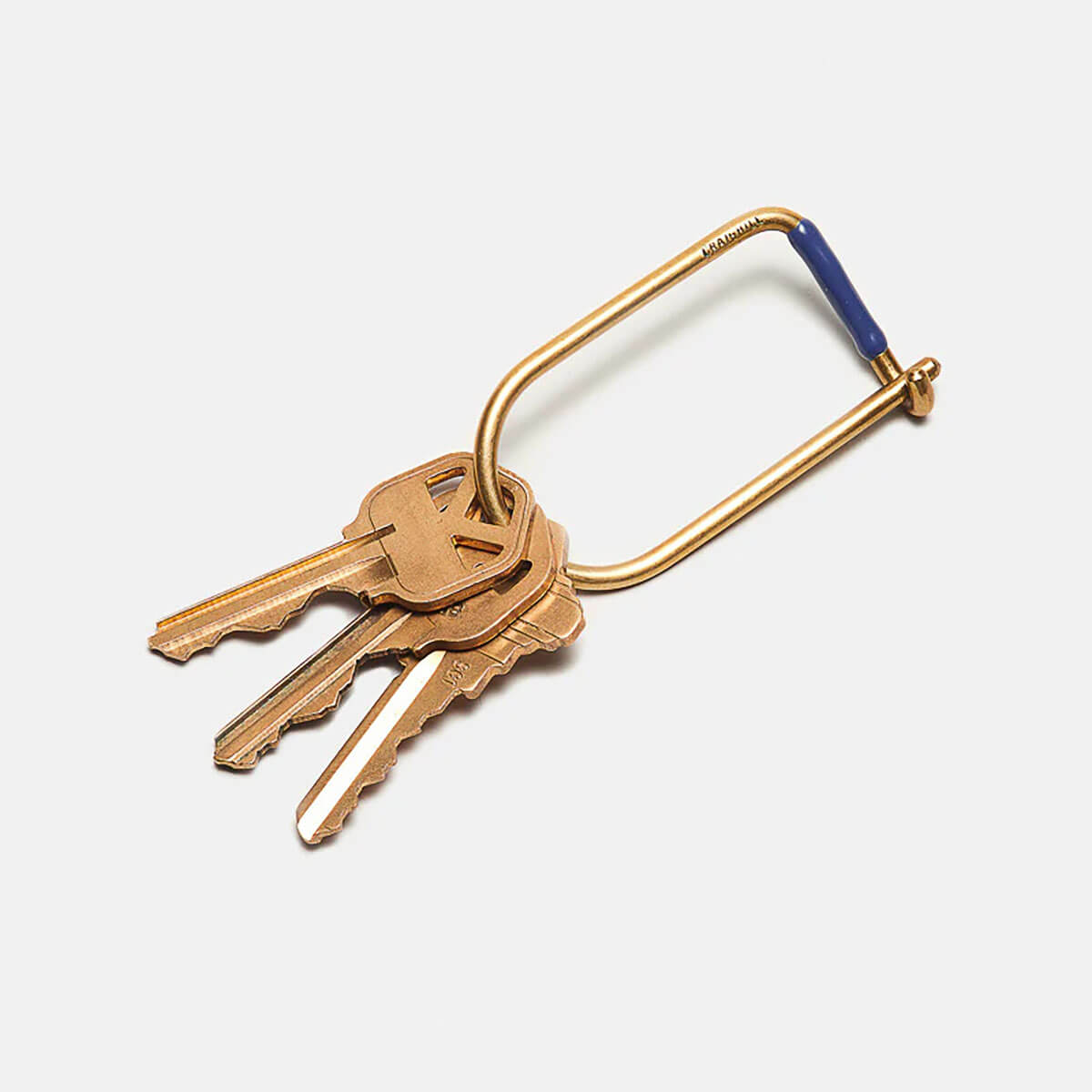 Wilson Keyring in Enameled Blue by Craighill