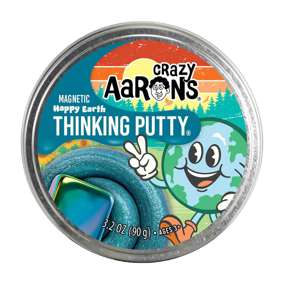 Magnetic Storms Happy Earth Thinking Putty by Crazy Aarons