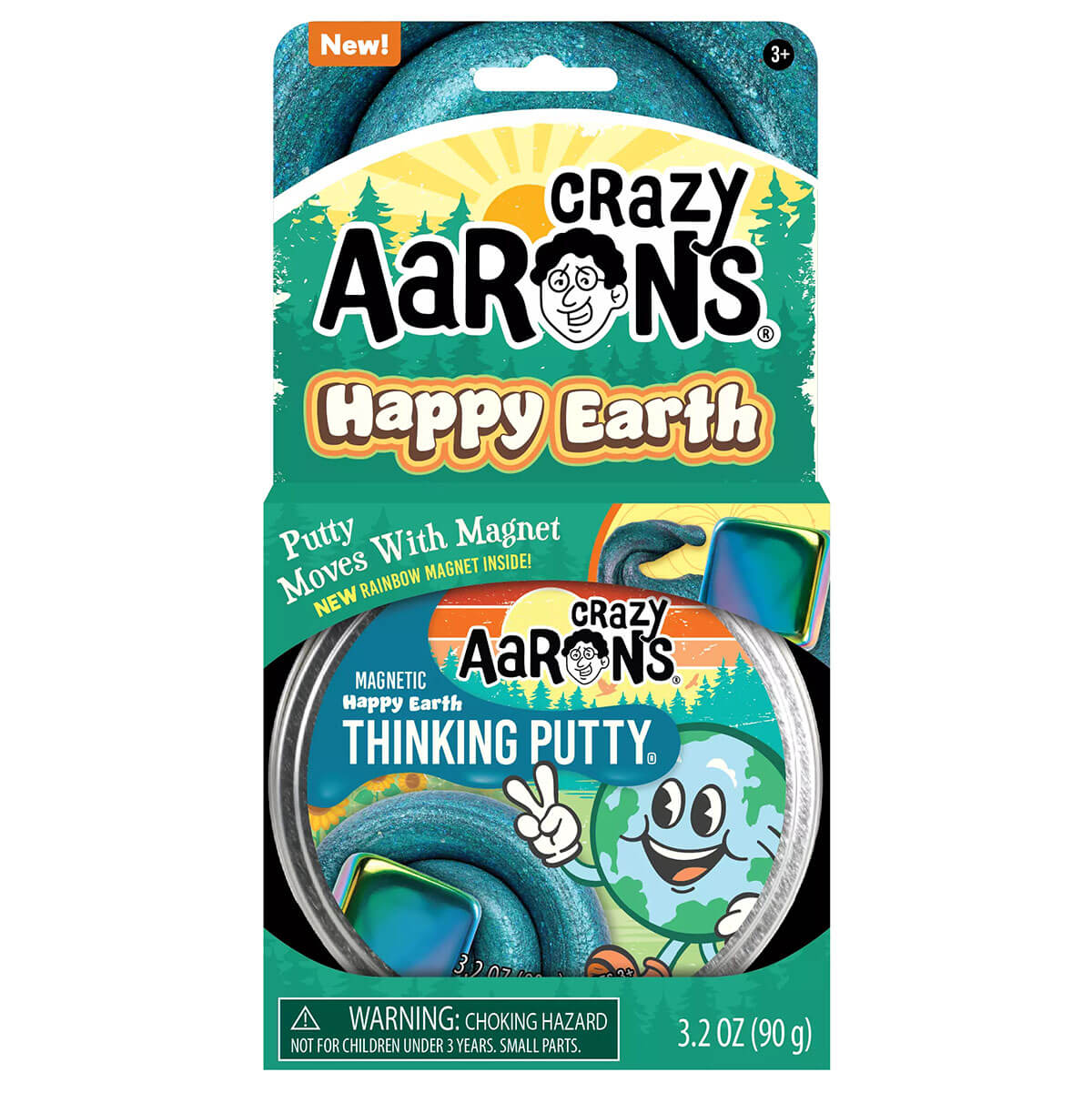 Magnetic Storms Happy Earth Thinking Putty by Crazy Aarons