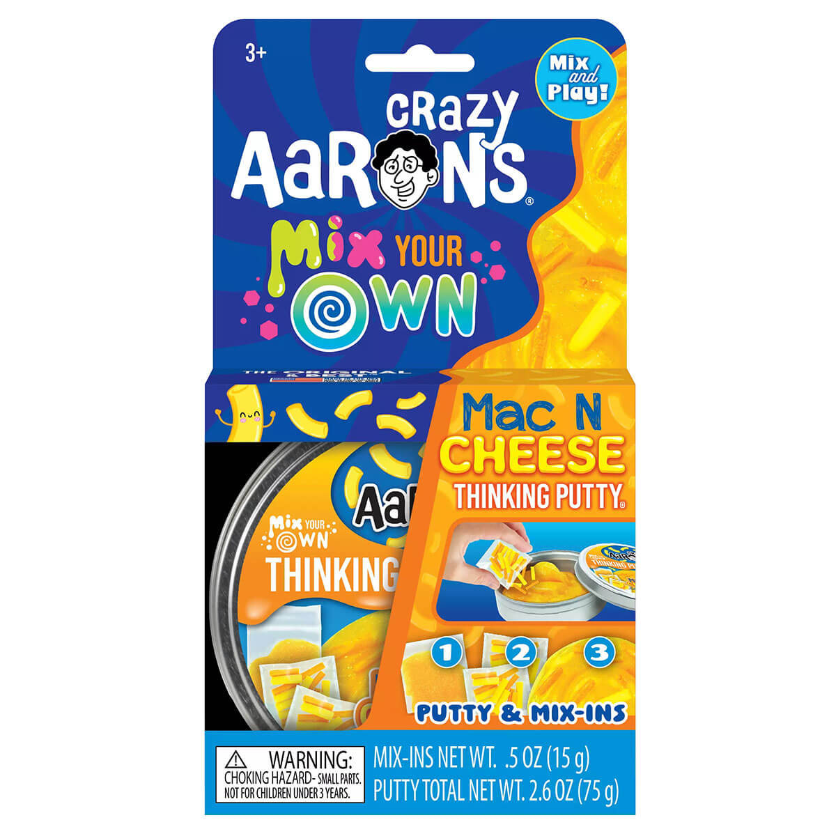 Mac N Cheese Mix Your Own Thinking Putty by Crazy Aarons