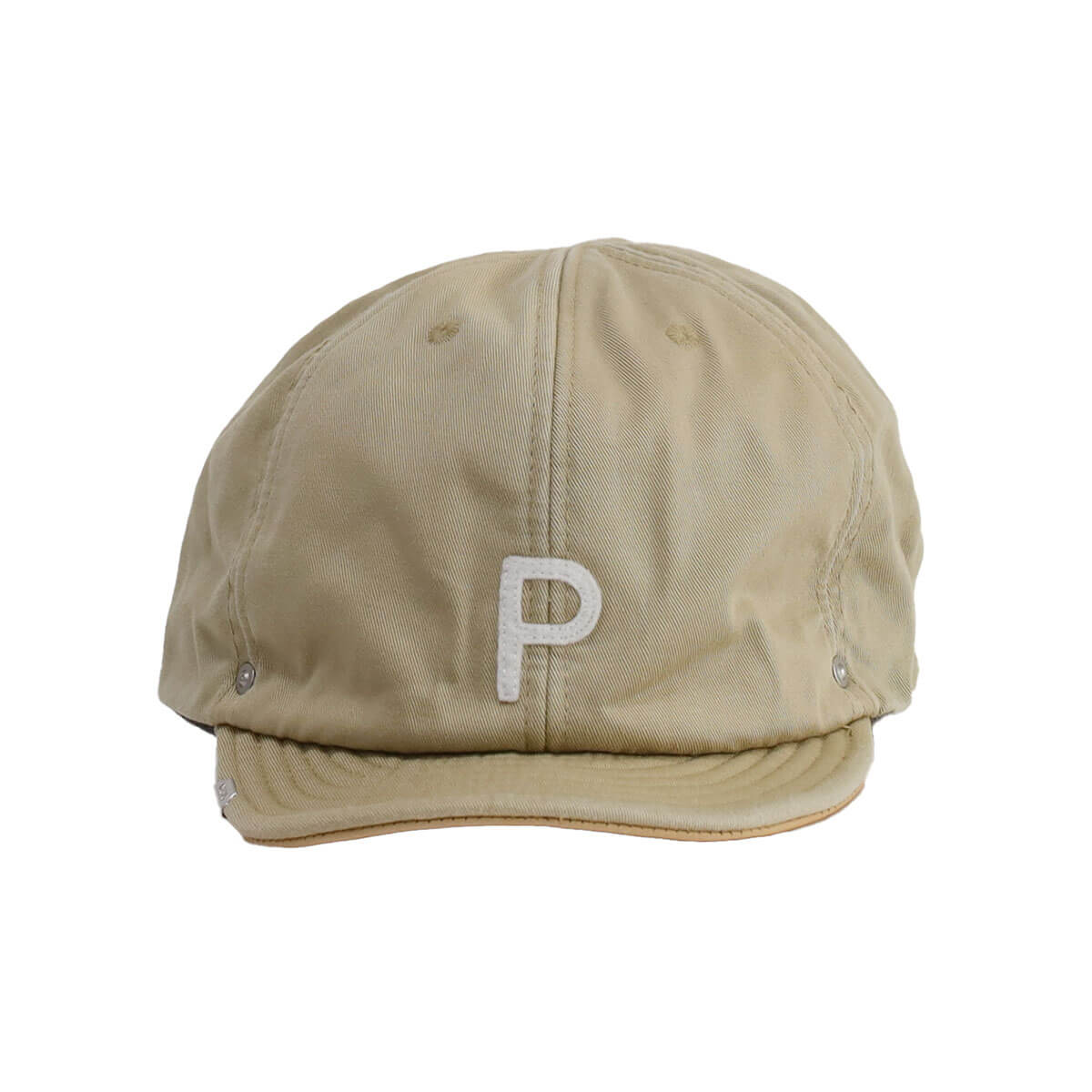 Initial 6 Panel Cap in Beige by Decho
