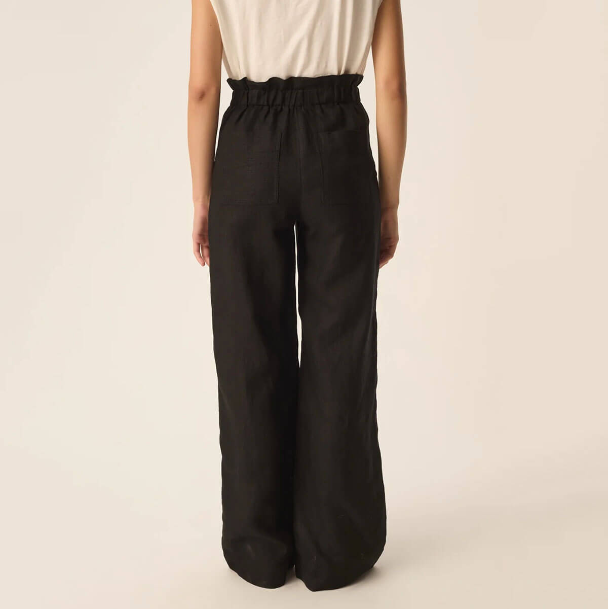 Estelle Trousers in Noir by Des Petits Hauts