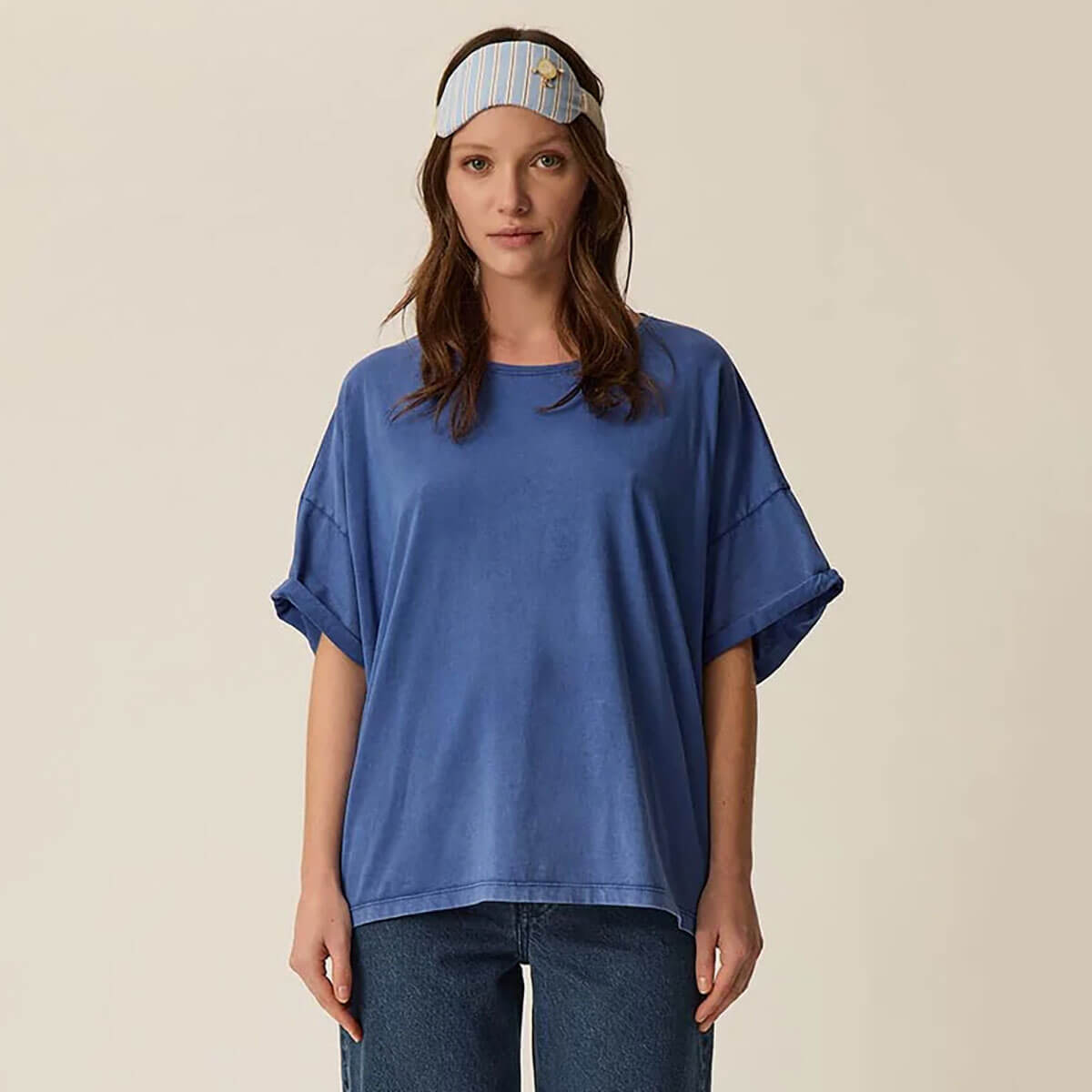 Haricia Tee in Indigo by Des Petits Hauts
