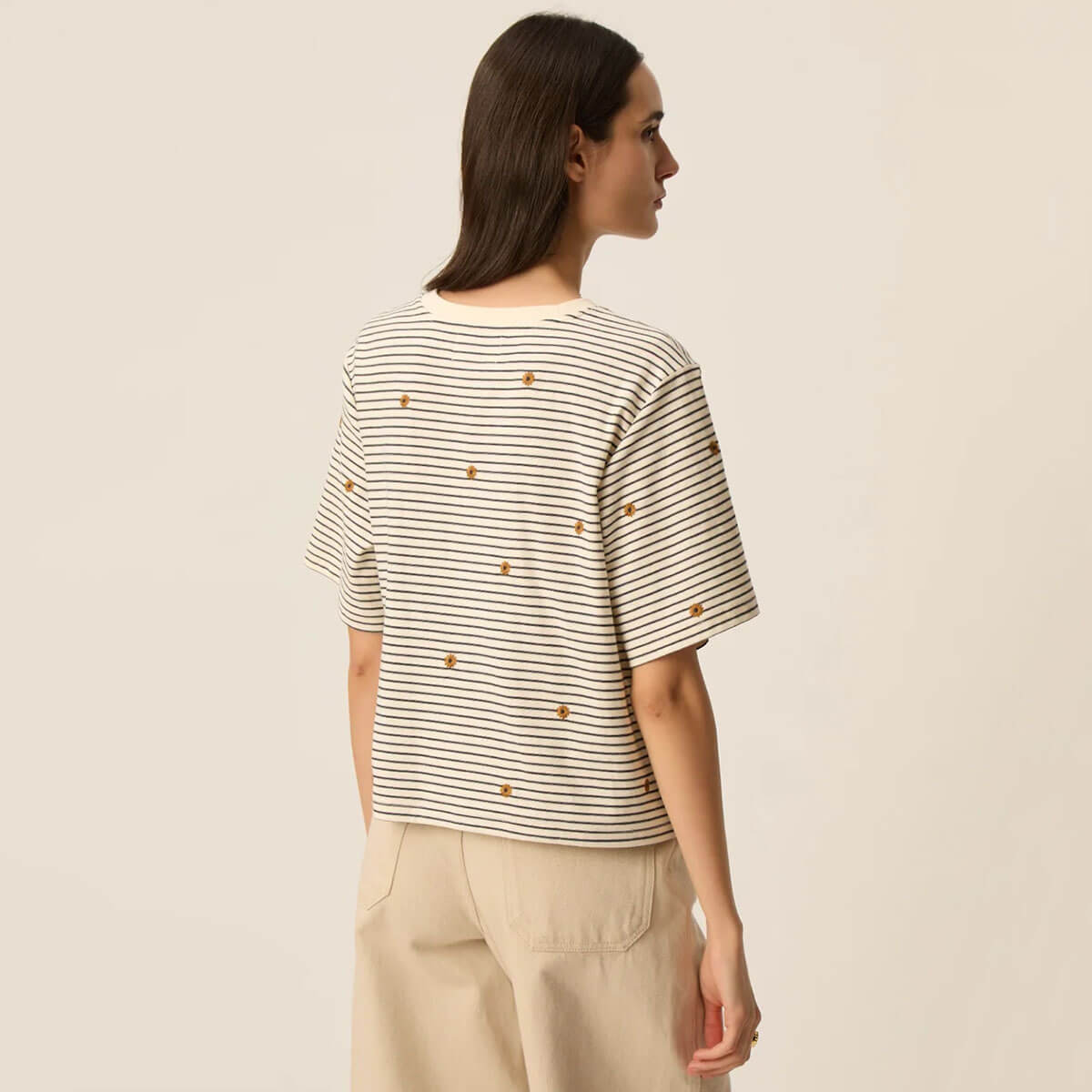 Josef Tee in Marine / Mousse by Des Petits Hauts