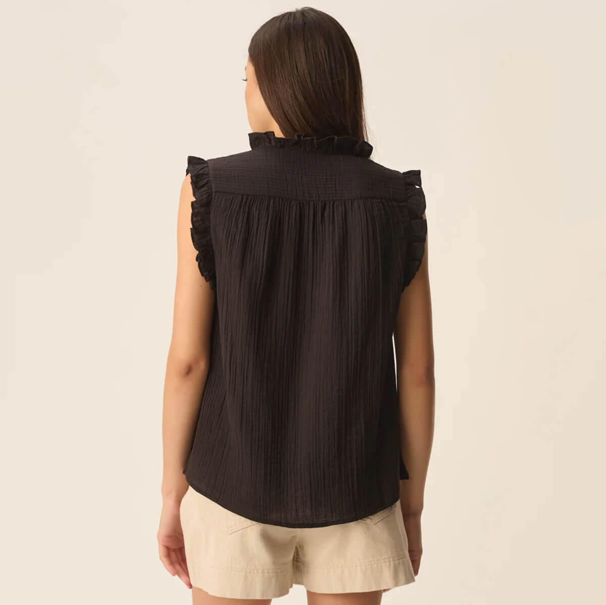Soprano Blouse in Noir by Des Petits Hauts