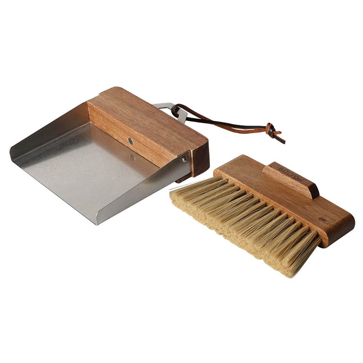 Dustpan And Brush Set in Stainless Steel Vibration by Dulton