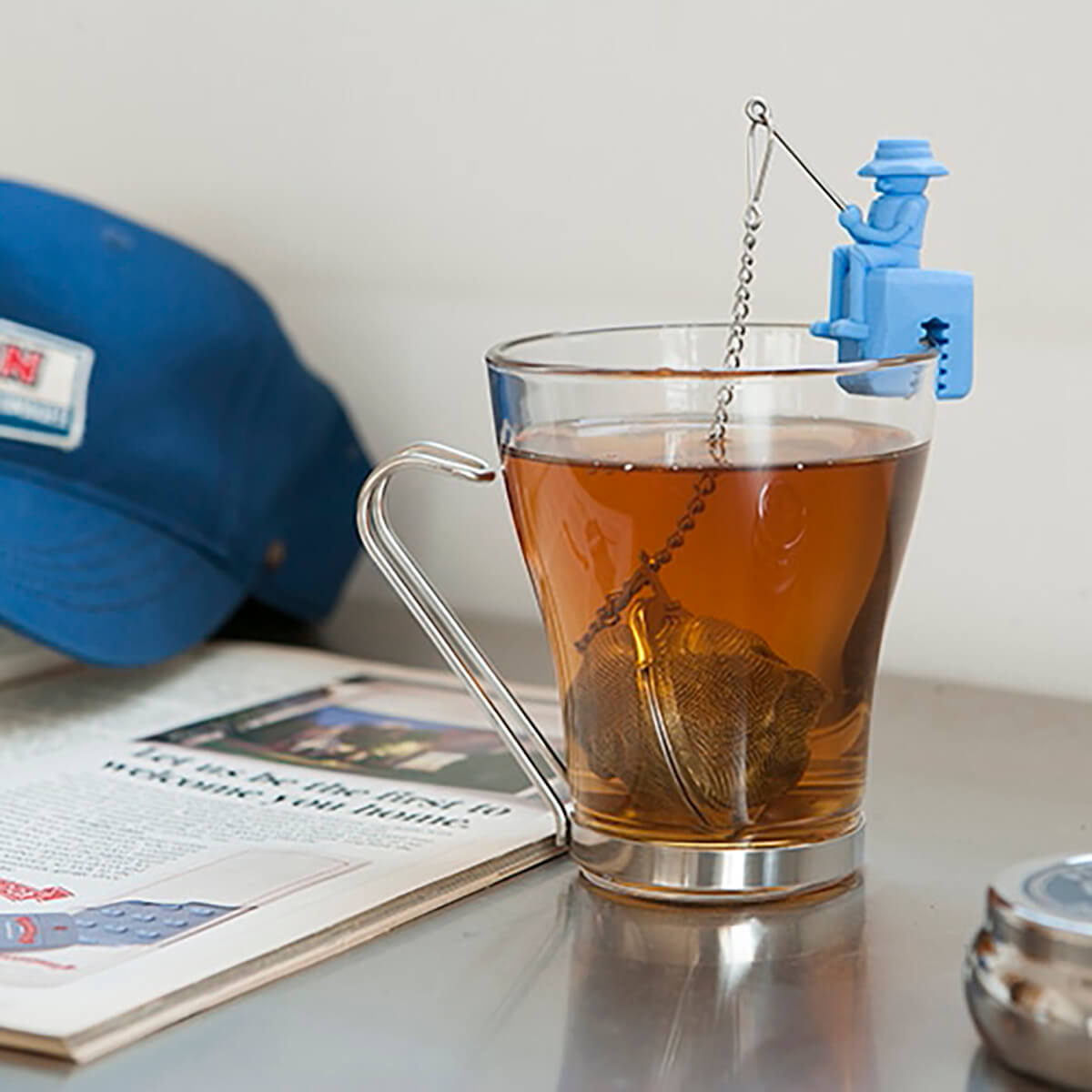 Fisherman Tea Infuser in Blue by Dulton