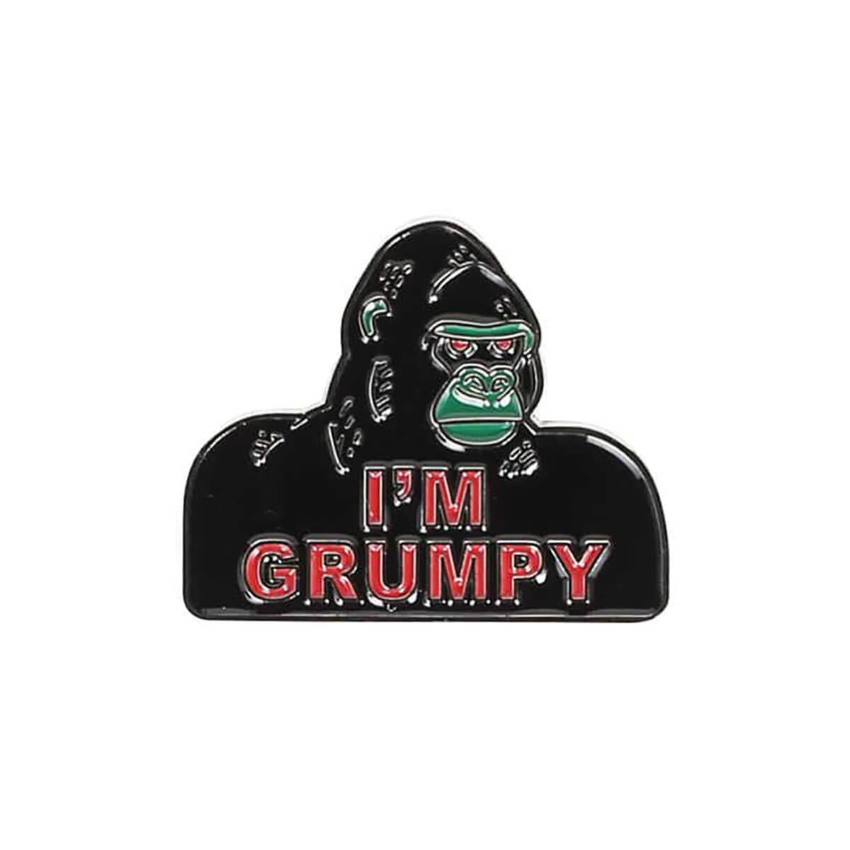 Grumpy Gorilla Pin Badge by Dulton