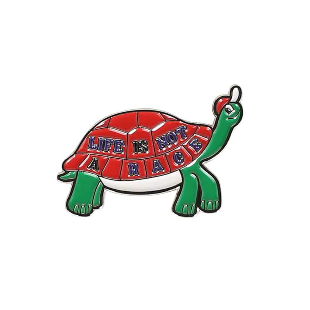 Life Is Not A Race Pin Badge by Dulton