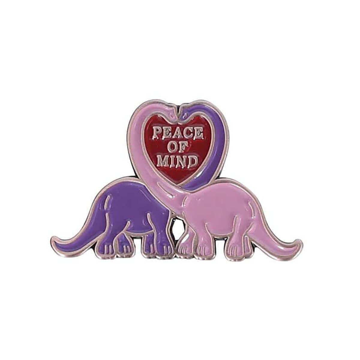 Peace Of Mind Brachiosaurus Pin Badge by Dulton