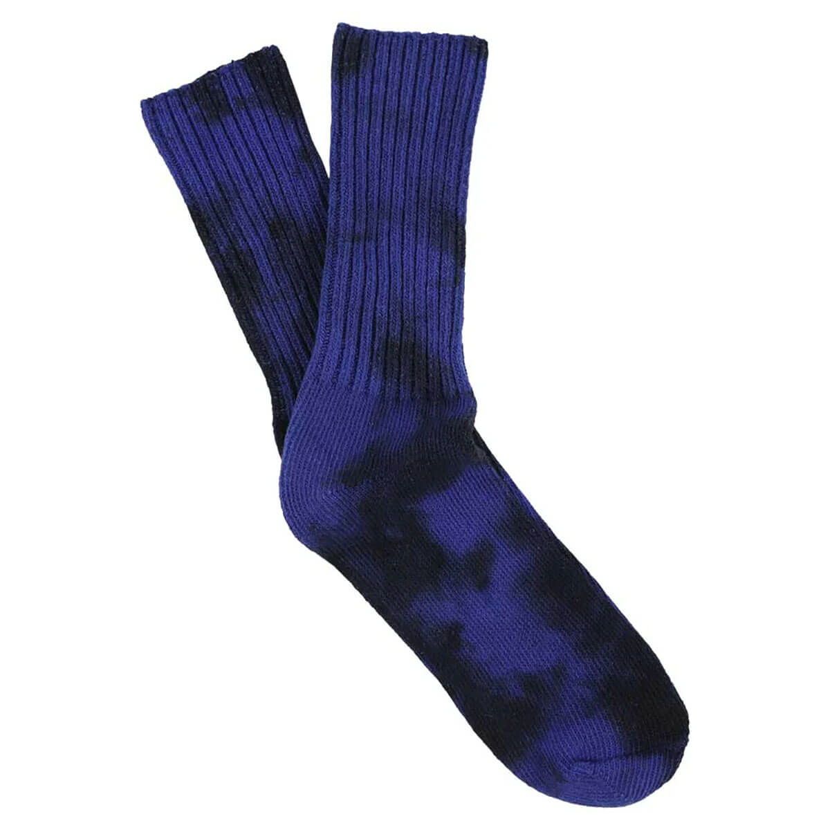Tie Dye Socks in Black / Strong Blue by Escuyer