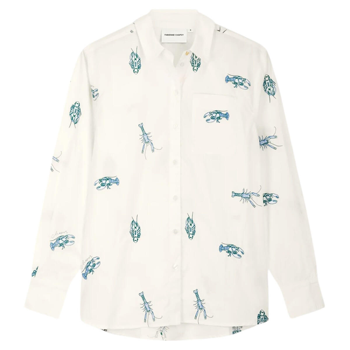 Alex Langoustine Blouse in Cosy White by Fabienne Chapot