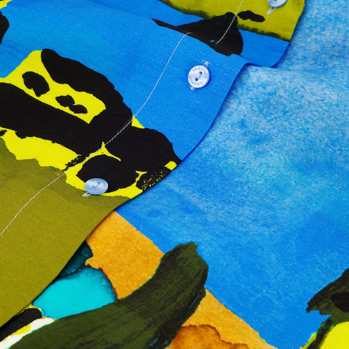 Brock Blouse in Yellow / Blue by Fabienne Chapot