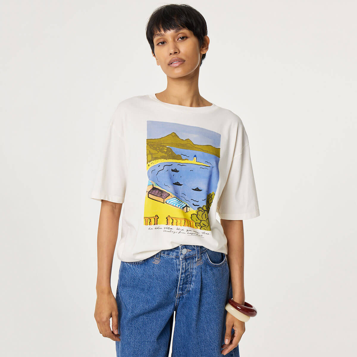 Steve T-Shirt in Cosy White by Fabienne Chapot