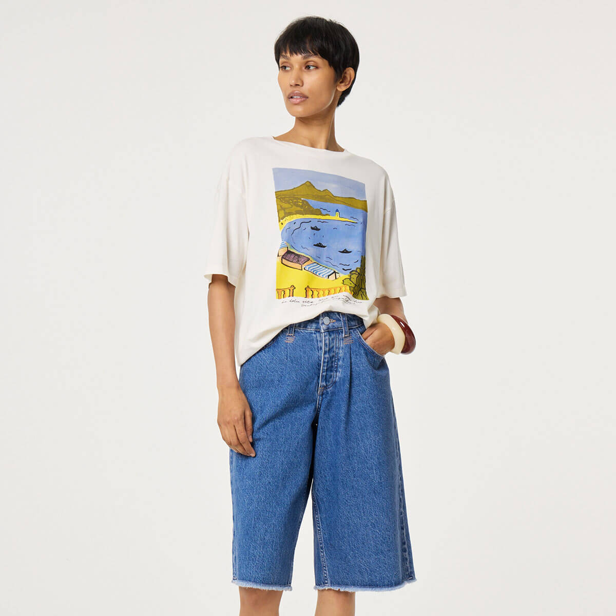 Steve T-Shirt in Cosy White by Fabienne Chapot