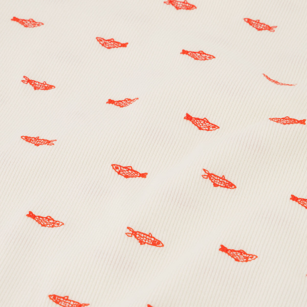 Tanja Tank in Cosy White / Tangerine by Fabienne Chapot